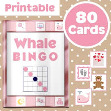 Babyshower spiel bingo zum drucken : Baby Shower Bingo Printable 6 Themes Bath Time Fun Time
