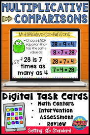Multiplicative Comparisons In 2020 Multiplicative Comparison Multiplicative Comparison Anchor Chart Math Task Cards