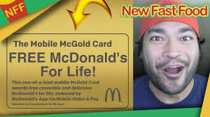 A random person has the chance to win a mcdonald's gold card and a lifetime of free fast food. How To Get A Mcgold Card Worth Free Mcdonald S For Life New Fast Food Youtube