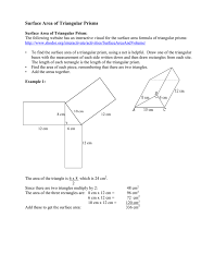 Not only can it calculate the volume but also may be helpful if you need to. Surface Area Of Cylinders And Triangular Prisms