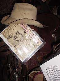 This Old Cowboy Hat Belonged To The Late Saddle Maker Russell Moss Of Kansas City Missouri And His Sh Old Cowboy Native American Artifacts Kansas City Missouri