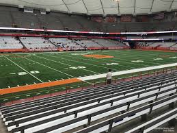 carrier dome section 118 syracuse football rateyourseats com