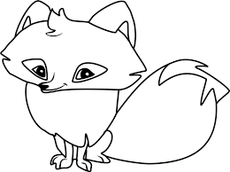 To print out a black and white coloring sheet, use the eraser to remove all the colors in the picture, and click the printer icon! Arctic Fox Smiling Coloring Page Free Printable Coloring Pages For Kids