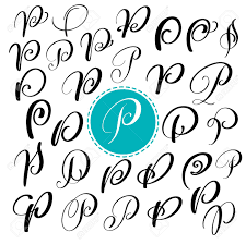 Depending on your browser, this may download the file or open it in a new window. Set Letter P Hand Drawn Vector Flourish Calligraphy Script Royalty Free Cliparts Vectors And Stock Illustration Image 90527017