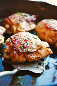 With a crispy, garlic crusted surface, juicy insides and a garlic butter sauce, this is a 5 ingredient boneless skinless chicken thigh recipe. Garlic Butter Chicken Thighs