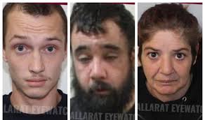 Ballarat police hunting Mitchell Gray, Dallas McGrath and Jodie Page