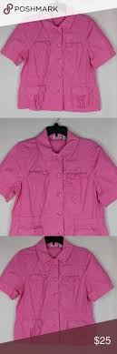 Additions Chicos Womens Button Down Shirt Size 1 Additions