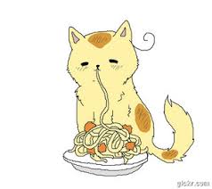 Italy Cat Nomming Pasta Gif By Hannahmeyers On Deviantart Funny Art Cat Art Pasta Gif