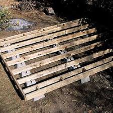 A Firm Foundation For A Backyard Shed Backyard Shed Building A Shed Building A Floating Deck