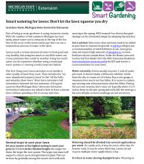 Simple lawn watering guide for utah lawns. Smart Watering For Lawns Don T Let The Lawn Squeeze You Dry Gardening In Michigan