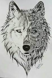 Pin By Teresa Kramer On Wolf Drawings Wolf Tattoos Geometric Wolf Tattoo Tribal Wolf Tattoo