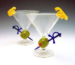 20 Olive Martini Cocktail Glass 150 Each 37 Unique Glasses To Make Happy Hour Even Happier Cocktail Glass Glass Glass Art