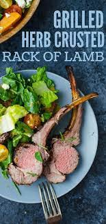 Grilled Herb Crusted Rack Of Lamb Recipe Crusted Rack Of Lamb Lamb Recipes Recipes