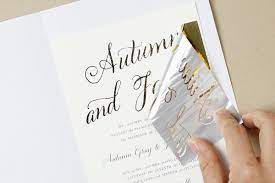 How To Diy Foil Wedding Invitations Diy Gold Foil Printing Foil Wedding Invitations Gold Wedding Invitations Wedding Invitations Diy
