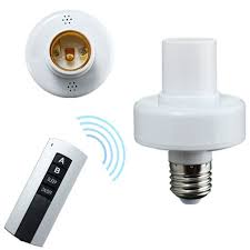 E27 Screw Wireless Remote Control Light Lamp Bulb Holder Cap Socket Switch 220v Remote Control Light Bulb Adapter Lamp Bulb