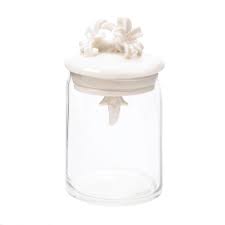 Find everything you need to organize your home, office and life, & the best of our decorative glass jars solutions at containerstore.com Glass Jar Lids Clear Glass Jars Storage With Decorative Porcelain Flower Lid Walmart Com Walmart Com