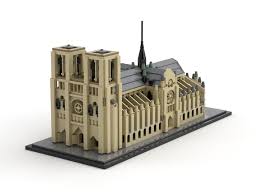 Avec alexandre gady, historien de l'architecture. Notre Dame Cathedral From Bricklink Studio