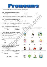 Pronoun Worksheets For 2nd Grade Pronouns Worksheet Y6 Printable Worksheets And Acti In 2021 Kindergarten Reading Worksheets Pronoun Worksheets Kindergarten Worksheets