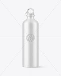 Download Matte Aluminum Sport Water Bottle With Ring For Carabiner Mockup In Bottle Mockups On Yellow Images Object Mockups
