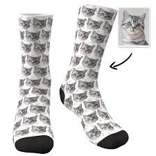 Our custom face socks are the best personalized socks, made in the usa! Custom Face Socks Cat Facesockseu