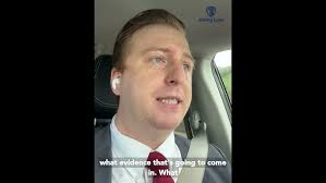 First day of trial in a car accident case involving a pedestrian #court ￼