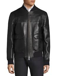 Bally Reversible Leather Bomber Jacket Bally Cloth All