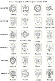 Les 24 Equipes Qualifiees Pour L Euro 2016 Coupe Du Monde Coloriage