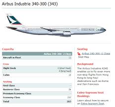 Cathay Pacific Airlines Aircraft Seatmaps Airline Seating