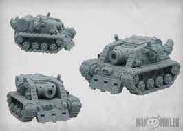 Http Maxmini Eu Goblin Scrap Tankette Miniature Goblin Steampunk Artwork Tank