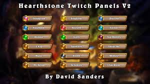 Store free twitch panels modern twitch panels. I Made A Pack Of Hearthstone Themed Twitch Panels Awhile Ago I Created An Updated Version What Do You Guys Think Free Download Hearthstone