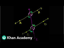 Is this a parallel sentence? Angles Parallel Lines Transversals Video Khan Academy