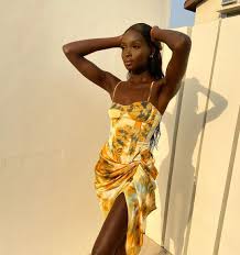 Nikki Thot On Instagram When Golden Hour Hits Dress Prettylittlething In 2020 Summer Wedding Outfits Fashion Black Girl Fashion