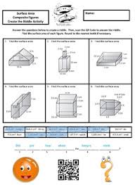 Area of composite figures worksheet teachers pay teachers. Finding The Surface Area Of Composite Figures Create The Riddle Activity