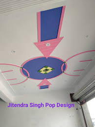 Who says ceilings are to be done only in white? New Pop Designs Color Full Minus Plus Pop Design For Bedroom Hall Room Jitendra Pop Design
