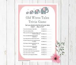 Old wives' tales about eye twitching focus mainly on luck and future meetings with stran. Free Printable Baby Shower Games Elephant 2021 At Free Games Www Joeposnanski Com