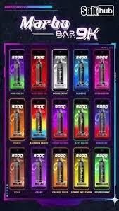 Marbo Bar 9000 Puffs拋棄式電子煙泰國爆款- IQOS加熱不燃燒
