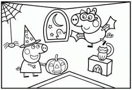 Free halloween printables coloring pages 24 free printable halloween. Printable Peppa Pig Halloween Coloring Pages Coloring And Drawing