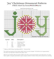 Design size is 126w x 129h stitches. Free Joy Christmas Ornament Pattern By Homestitchness Jpg 75 Christmas Cross Stitch Alphabet Cross Stitch Christmas Cards Christmas Cross Stitch Patterns Free