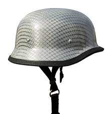 Chrome Mesh German Motorcycle Helmet German Motorcycle Helmet Motorcycle Helmets Carbon Fiber Helmets