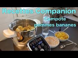 Recettes Companion De Brice Compote Pomme Banane Pour Bebe Youtube Compote Pomme Banane Compote De Pomme Pomme Banane