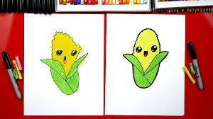 How To Draw Funny Corn Art For Kids Hub We make art together as a family but we also love sharing it with you.
