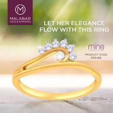 This Mine Diamond Ring From Malabar Gold Diamonds Studded With Natural Diamonds Is A Perfect Gift For Your Loved Ones Exclusive Jewelry Rings Gold Diamond