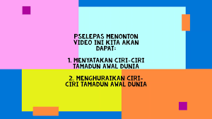 Petempatan kekal corak hidupnya sistematik, bekalan makanan berterusan, kemajuan pertanian dan penternakan, menyimpan makanan dan mempunyai alatan seperti cangkul, teknologi pengairan dan. Sejarah Kssm Ting 1 Bab 4 4 3 Ciri Ciri Tamadun Awal Dunia Youtube