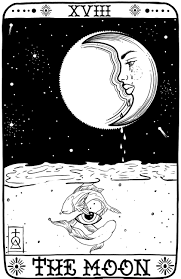 The Moon Tarot The Moon Tarot Card The Moon Tarot Tarot Cards Art