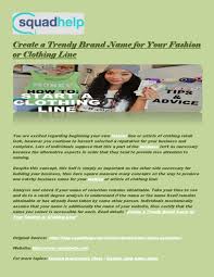 With an estimated 300 million+ international if you're creating a brand name for an international audience, you need to do your research and checks on how a name would read and. Create A Trendy Brand Name For Your Fashion Or Clothing Line By Hadmish Issuu