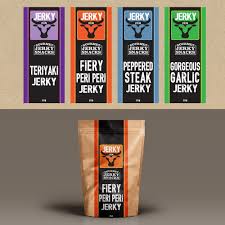 I'm obsessed with sriracha, so i love the sriracha flavor. Jerky Co Uk Logo For Branding And Product Packaging Beef Jerky Logo Design Contest 99designs