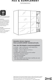 Der pax planer bietet die gelegenheit, den kleiderschrank sowie die komplette inneneinrichtung am pc zu planen. Pax Komplement Schiebeturen Gestalte Deinen Eigenen Pax Komplement Kleiderschrank Hier Das Wichtigste Zusammengefasst Pdf Kostenfreier Download