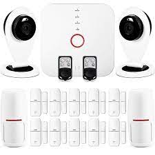 Smart Wi Fi Alarm System With Cameras Diy Home Security System Wireless Home Security Systems Wireless Home Security Home Security Systems