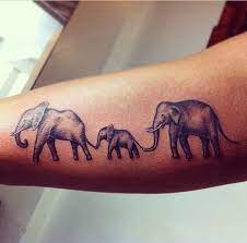 Elephant Tattoos For Men Tattoo Ideas For Parents Family Tattoos Elephant Family Tattoo
