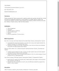 1 homeschool teacher resume templates